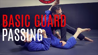 BJJ Techniques  Basic Guard Passing  CVBJJ Online [upl. by Nylhtak]