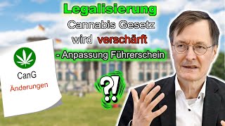 Wird Cannabis Legalisierung Gesetz verschärft  1 Lesung CanG Änderungen Führerschein [upl. by Tommi]