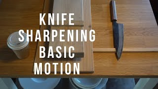 Knife sharpening basic motion on whetstone  Ivan The Sharpener [upl. by Okihcas144]