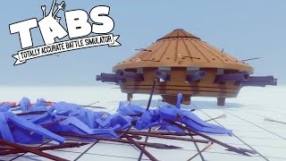 TABS  New Units UFO Renaissance Tank Macemen and More  Totally Accurate Battle Simulator [upl. by Nilknarf]