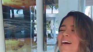 Karol G cantando “Caramelo” Acapella Sin Autotune 2020 [upl. by Nhguavaj]