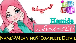 Hamida  حمیدہ Name with Meaning amp Details  Name With Meaning In Urdo amp Hindi 2004 ytshort [upl. by Nitsa256]