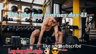 Weight loss journey day 41 Leg day with Style live subscribe [upl. by Eiramyma]