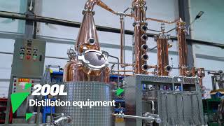 Tiantai factory produces and processes 200L distillery equipment [upl. by Arzed]