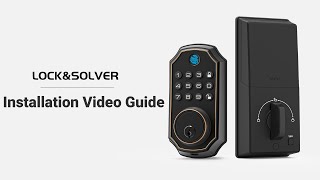 LOCKampSOLVER E02 Smart Fingerprint Lock Installation Guide Video [upl. by Scurlock]