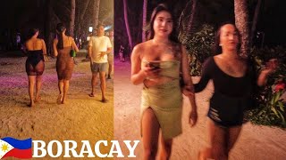 🔥WILD NIGHTLIFE OF BORACAY PARADISE PHILIPPINES TOUR [upl. by Inge]