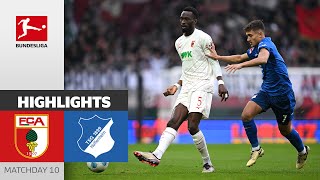 Shared Points In Augsburg  FC Augsburg  TSG Hoffenheim 00  Highlights  MD 10 – Bundesliga 2425 [upl. by Anileba]