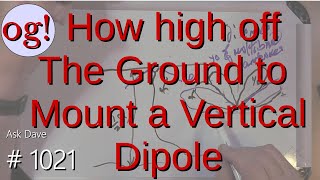 How high off the ground to mount a vertical dipole 1021 [upl. by Zosi]