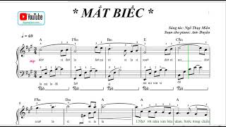 MẮT BIẾC  Piano Cover  sheet Demo P1 [upl. by Enriqueta]