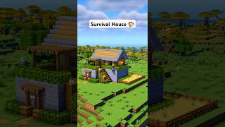 Minecraft Easy Survival House 🏠 minecraft [upl. by Vine660]