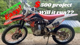 How to set cam chain timing on a Crf125f 500 project Crf125f [upl. by Greene]