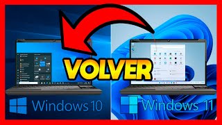 ✅COMO VOLVER A WINDOWS 10 DESDE WINDOWS 11 [upl. by Kirchner]