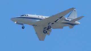 North American Sabreliner landing at Meadows Field [upl. by Radmilla]