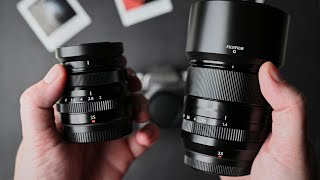 Fujifilm 35mm f2 WR Vs 33mm f14 LM WR [upl. by Oiznun8]