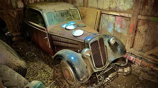 1939 DKW Barn Find Rescue After 60 Years at the Junkyard [upl. by Enelyaj]