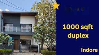 Duplex for sale in Indore  1000 sqft  luxurious villa  Budget property call 9303215006 [upl. by Berga]