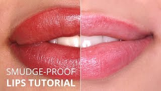 quotPerfect Smudgeproofquot Permanent Makeup lips TUTORIAL [upl. by Kaylyn]