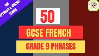 50 Grade 9 GCSE French Phrases  Use in your WritingSpeaking exam [upl. by Abrams]