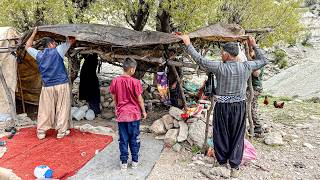 IRAN Nomadic Life Moving to Lower Grounds amp Setting Up Camp for the Seasonal Migration [upl. by Arline138]