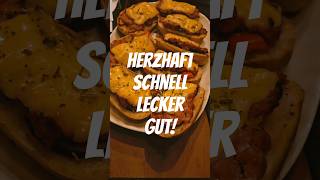 Einfach aber genial Herzhafter Genuss Überbackene MettKäseBrötchen in 15 Minuten fyp rezept [upl. by Ailisab]