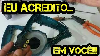 Como Trocar Induzido Interruptor GATILHO e Carvão da Serra Mármore  Parte 2 COMPLETO  DIY [upl. by Eannyl]