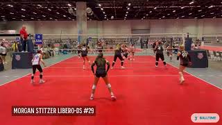 Morgan Stitzer LiberoDS AAU Nationals 16 U Premier Div finished 9th [upl. by Morril]