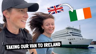 Our campervan road trip in IRELAND begins  ferry from UK to Ireland 🇮🇪 [upl. by Danby592]