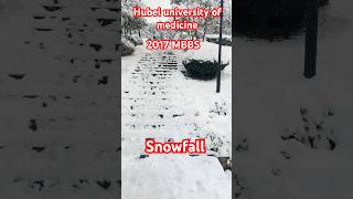 Hubei university of medicine  winter ❄️  snowfall  medic HBMU DrMigraine [upl. by Yusuk]