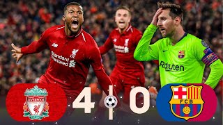 Liverpool 40 Barcelona UCL Semi finals 2019  greatest comeback [upl. by Arihsaj605]