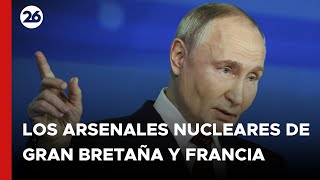 Putin se refirió a los arsenales nucleares de Reino Unido y Francia [upl. by Helali]