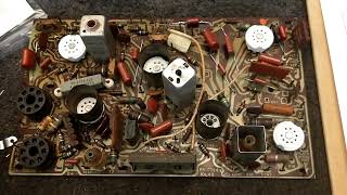 Servicing a 1959 Philco Predicta Princess Part 49  couplets and out of tolerance parts [upl. by Dnalor]