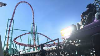 Xcelerator  Knotts Berry Farm Nov 2023 4K HDR  Offride Angle 2 [upl. by Drucy]