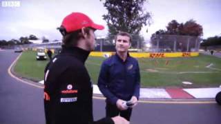 Jenson Button amp David Coulthard getting cozy [upl. by Mall]