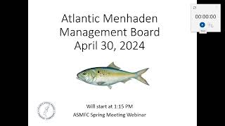 Atlantic Menhaden Board Proceedings Spring2024 [upl. by Bruns]