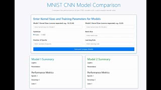 Configure and Train CNN Models with RealTime Tracking – Demo with MNIST Dataset [upl. by Yrojram]