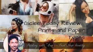 Giclee Today paper types and samples  my review of their product [upl. by Groveman]