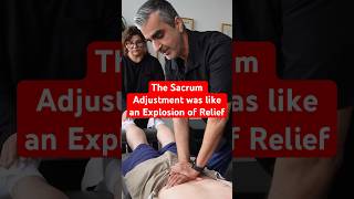 The Sacrum Adjustment Was Like An Explosion of Relief chiropractic shorts [upl. by Etnahsal]