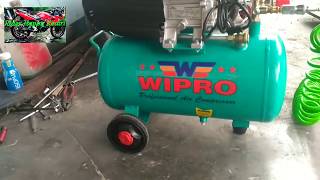 Coba kompresor wipro 1 hp 24 liter kuat di daya listrik 900 watt [upl. by Ahsaek]