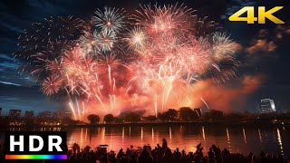 Tokyo Fireworks  Katsushika Noryo Fireworks Festival  4K HDR recorded live [upl. by Skantze]