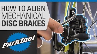 How to Align a Mechanical Disc Brake on a Bike [upl. by Adnauqahs]