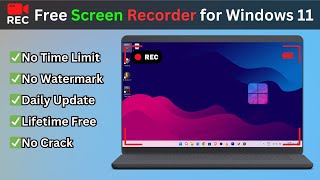 Free Screen Recorder for Windows 11  Best Screen Recorder for Laptop amp PC 2024 ✅✅ [upl. by Hallie]