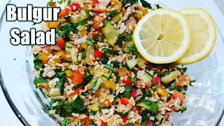 Bulgur salad  Turkish salad  Healthy wheat salad  Foodie N Crafty [upl. by Millie720]