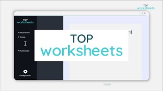 Cómo usar el editor de TopWorksheets [upl. by Pruchno427]