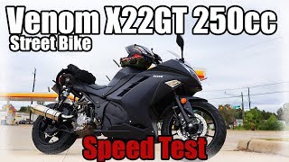 Venom X22GT 250cc Speed Test Part One X22GT VenomMotorsports SmallEngineVelocity [upl. by Acinat]