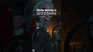 Złote teksty z Wiedźmin 3 śmieszne foru wiedźmin gaming thewitcher polska gry witcher [upl. by Akema246]