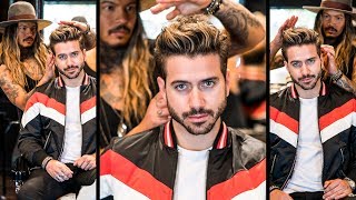 AWESOME Volume Quiff  Mens Haircut and Hairstyle 2018  BluMaan 2018 [upl. by Lal]