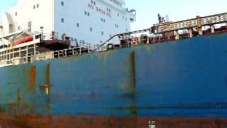 Bro Cecile 180m tanker in Antwerp locks [upl. by Elum]