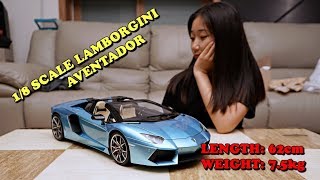 SUPERCAR Lamborghini aventador Roadster 65cm 7kg requested one★FULL BUILD [upl. by Ahsena450]