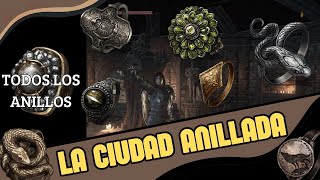 Dark Souls 3 Ubicación de todos los anillos del DLC “La Ciudad Anillada” [upl. by Aelyk995]