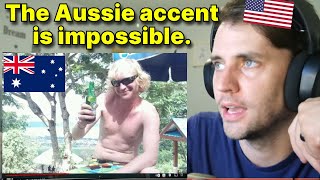 American reacts to Why the Australian accent is so difficult [upl. by Reinar]